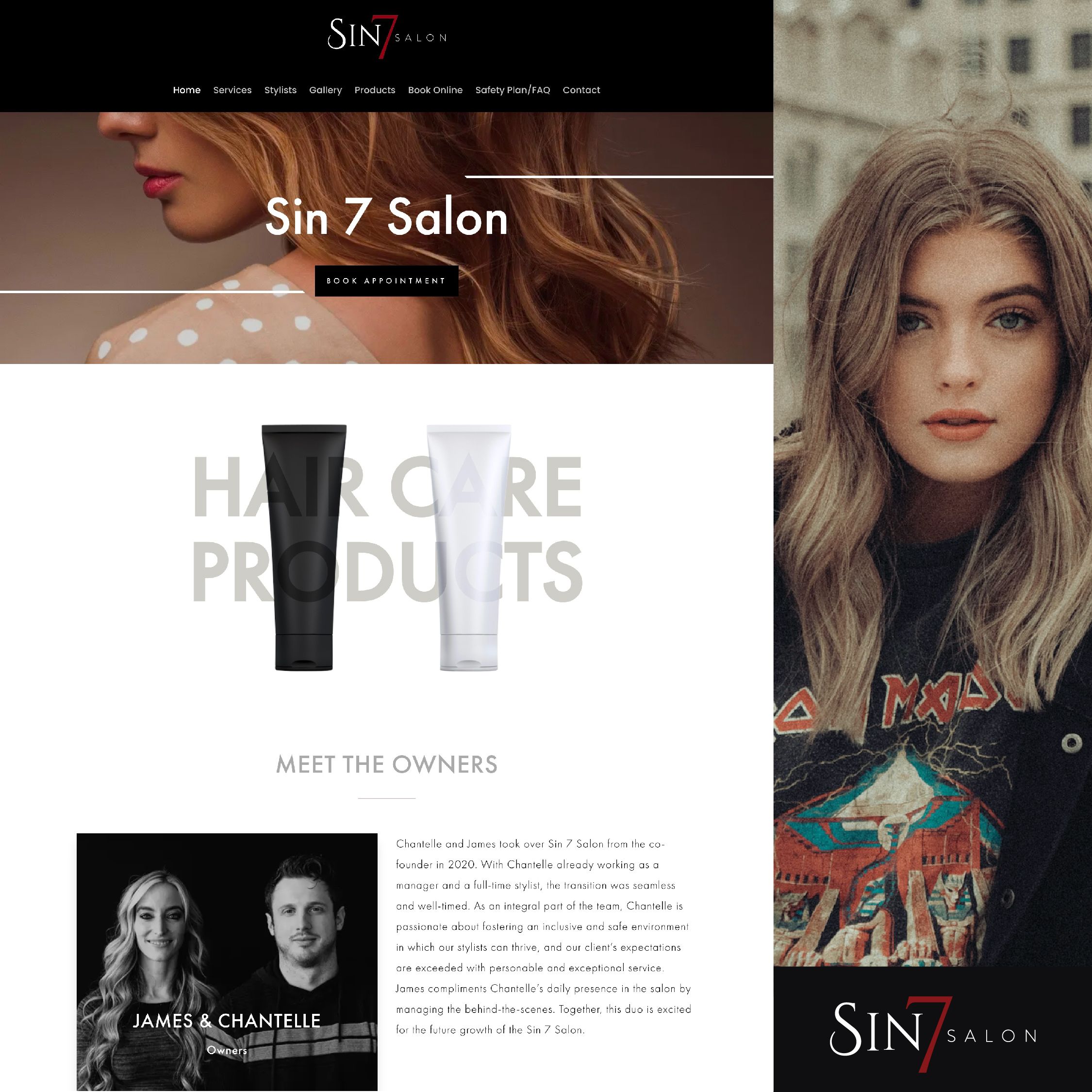 Sin 7 Website Design Collage