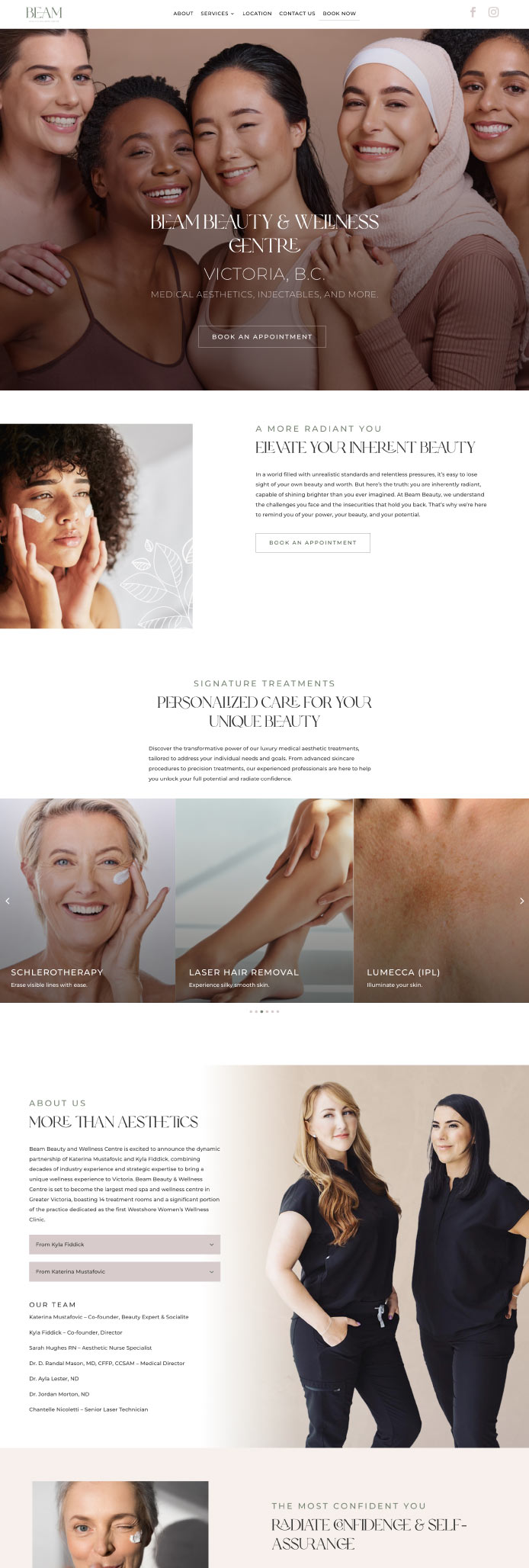 Beam Beauty Website